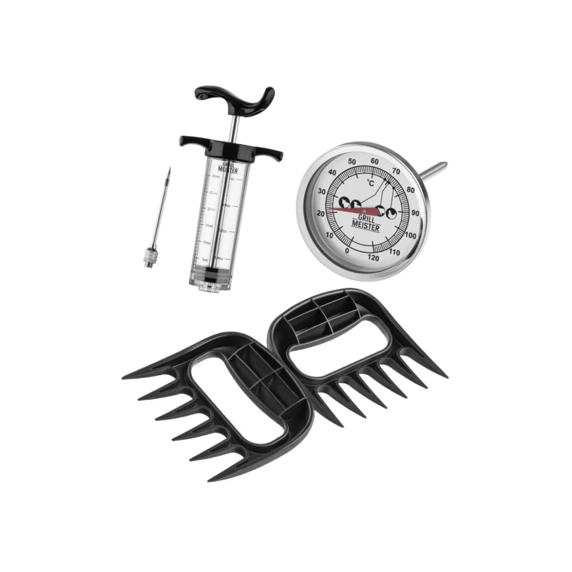 GRILLMEISTER Burger-Set / Pulled-Pork-Set (Starter-Kit BBQ) - B-Ware neuwertig