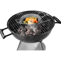 GRILLMEISTER Ø 32 Eisen-Grillpfanne / Ø 28,5 Eisen-Grillpfanne mit perforiertem Boden / Ø 20 Eisen-Grillpfanne mit Servierbrett - B-Ware