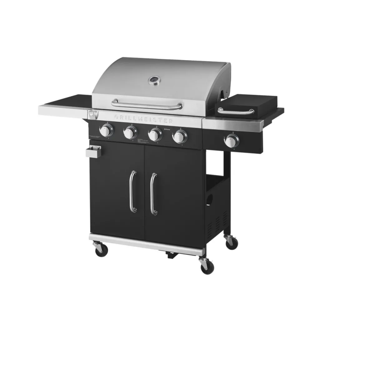 GRILLMEISTER Gasgrill, 4plus1 Brenner, 19,7 kW, mit 4 Garzonen - B-Ware neuwertig