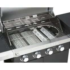 GRILLMEISTER Gasgrill, 4plus1 Brenner, 19,7 kW, mit 4 Garzonen - B-Ware neuwertig