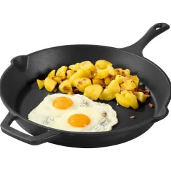 GRILLMEISTER Koch- und Grillzubehör, Gusseisen-Bratpfanne glatt - B-Ware sehr gut