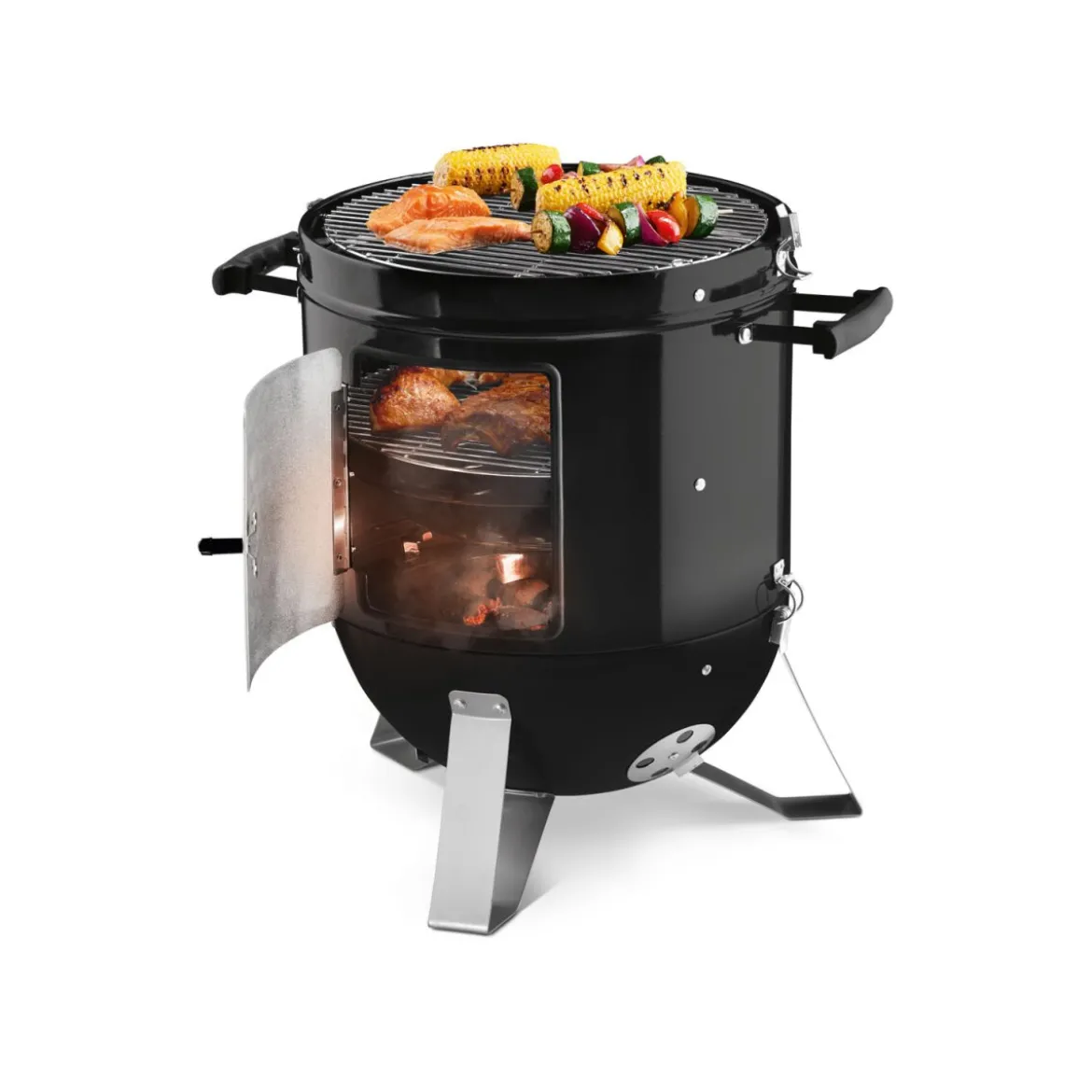 GRILLMEISTER Räucherofen, Ø 40 cm, 0 - 530°C - B-Ware