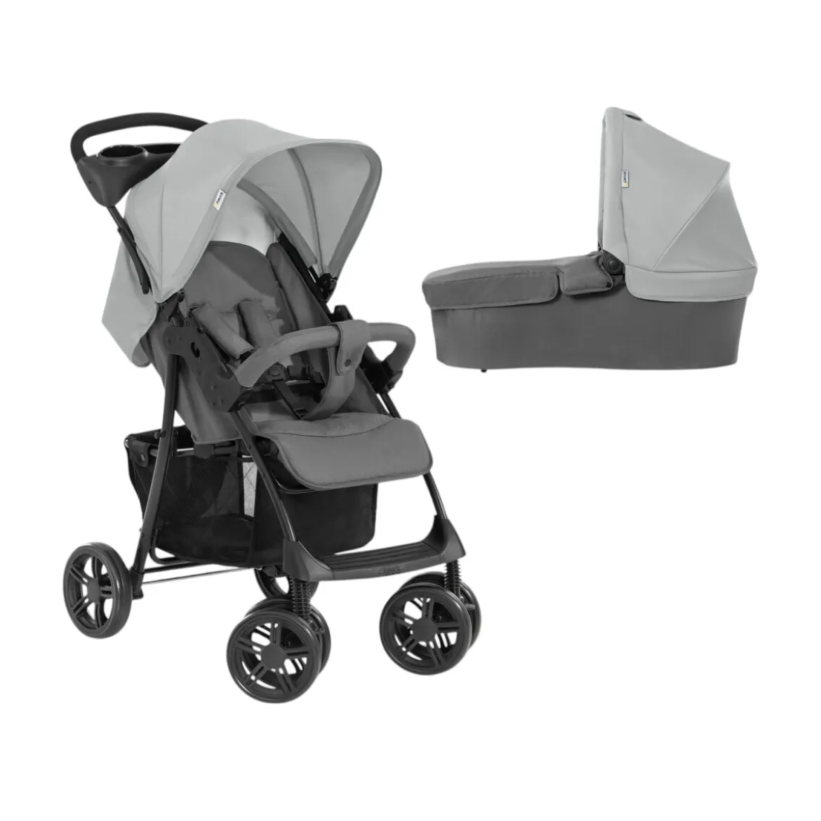 hauck Kinderwagen »Shopper Trioset«, Babywanne und Sportsitz (grau) - B-Ware sonstiges