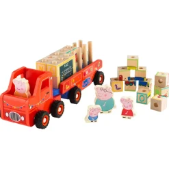 Holz-Truck, mit Anhänger und Zubehör (ABC-LKW) - B-Ware neuwertig