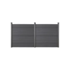 HOME DELUXE WPC Sichtschutzzaun »CALLADO«, 2x Element, 3 Pfosten - B-Ware neuwertig
