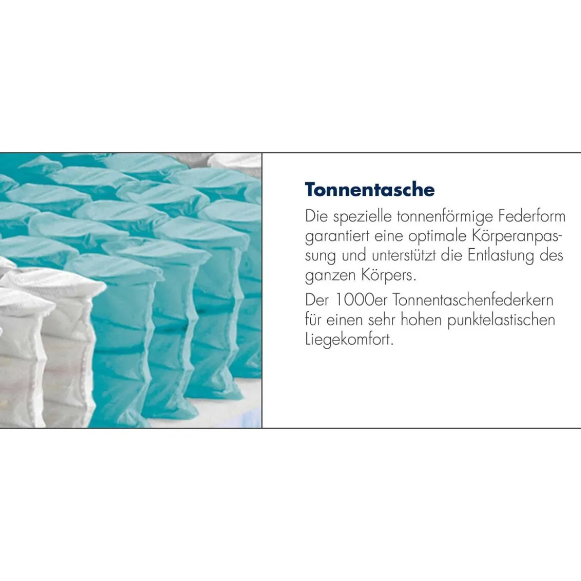 irisette® 7-Zonen Tonnentaschenfederkern-Matratze »Sylt«, H2, 100 x 200 cm - B-Ware neuwertig