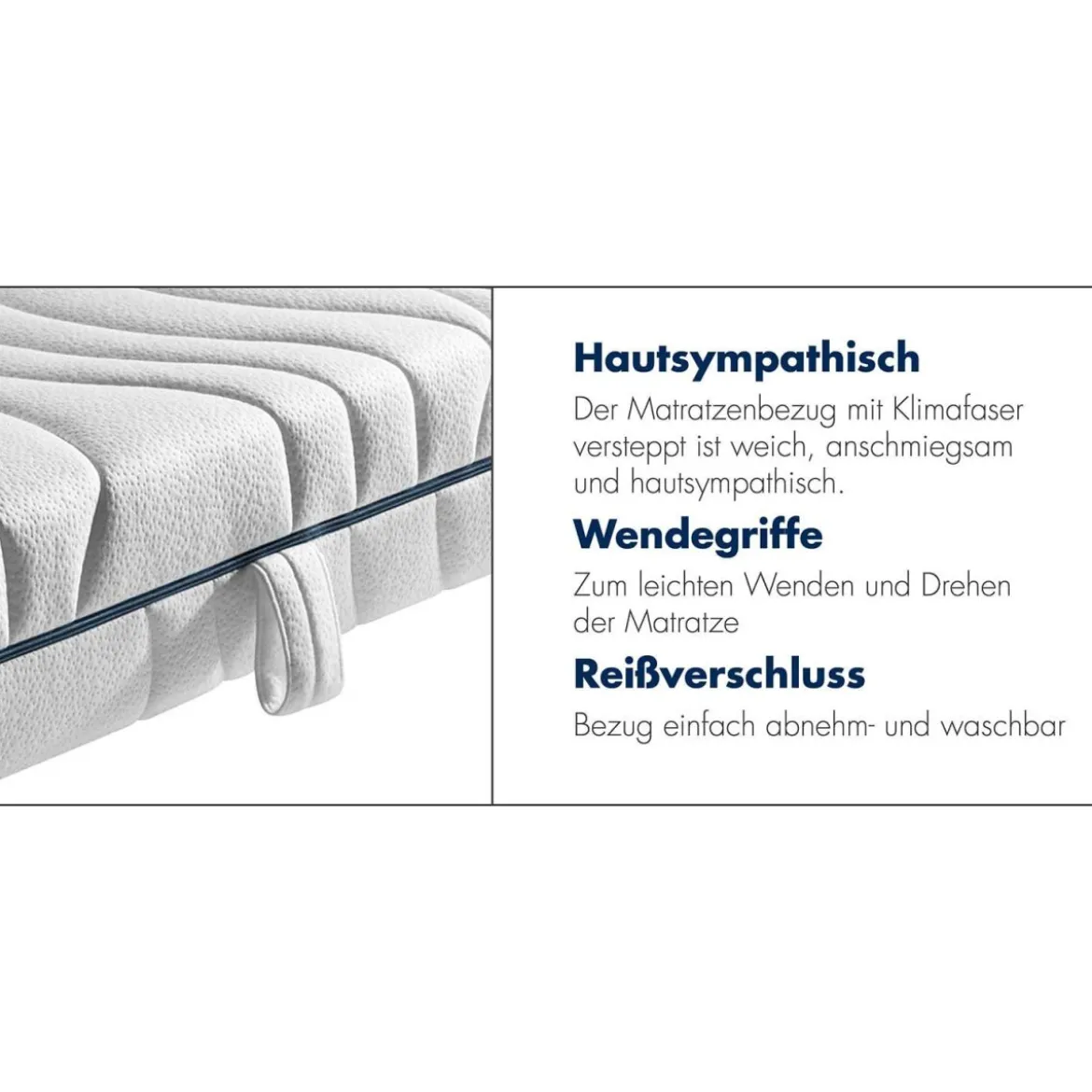 irisette® 7-Zonen Tonnentaschenfederkern-Matratze »Sylt«, H2, 100 x 200 cm - B-Ware neuwertig