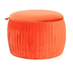 KAYOOM Hocker Adoree 110 (orange, Rund) - B-Ware Transportschaden Kosmetisch