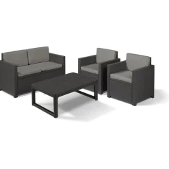 Keter Lounge Set Victoria / Lyon (anthrazit) - B-Ware neuwertig