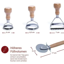 Kitchic Premium Ravioli Ausstecher Set 6 Teilig - B-Ware neuwertig