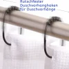 2 Lb. Depot 12er Set Duschvorhangringe, aus Edelstahl, schwarz - B-Ware sehr gut