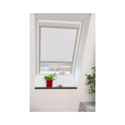Lichtblick Dachfensterrollo Skylight, für Velux-Fenster, verdunkelnd, wärmeisolierend, 97,3 x 122 cm, SK08, weiß - B-Ware neuwertig