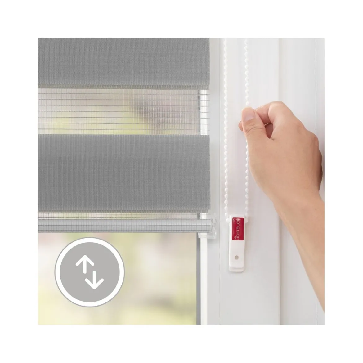 LICHTBLICK Duo Rollo Klemmfix, ohne Bohren, ab 45 x 150 cm - B-Ware