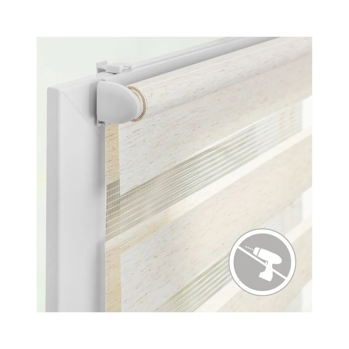 LICHTBLICK Duo Rollo Klemmfix, ohne Bohren, ab 45 x 150 cm - B-Ware