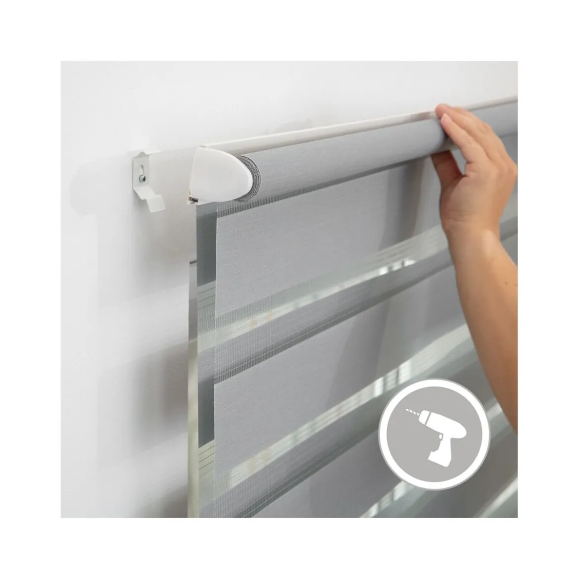 LICHTBLICK Duo Rollo Klemmfix, ohne Bohren, ab 45 x 150 cm - B-Ware