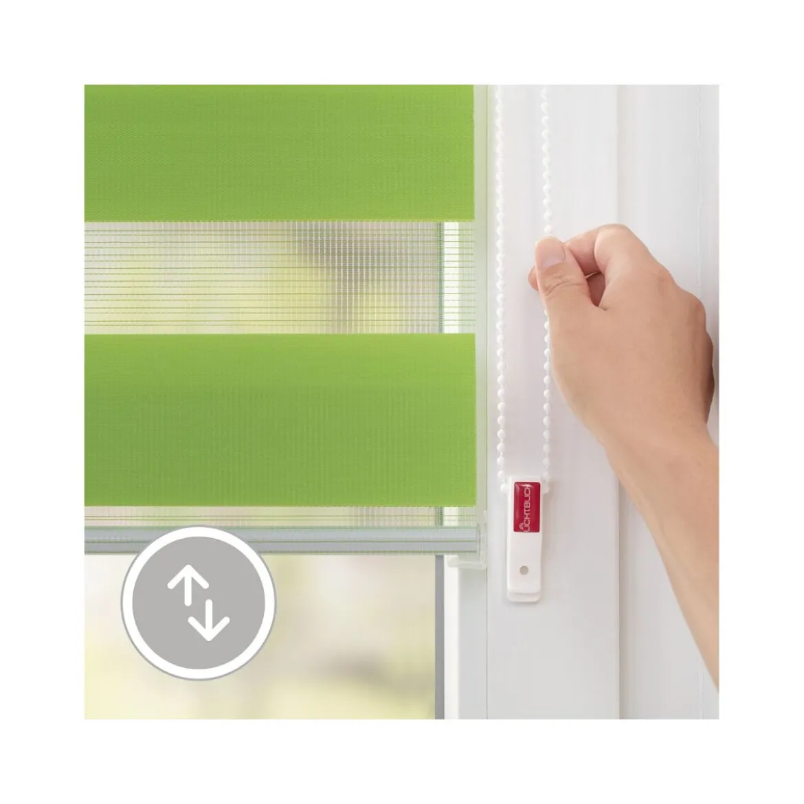 LICHTBLICK Duo Rollo Klemmfix, ohne Bohren, ab 45 x 150 cm - B-Ware