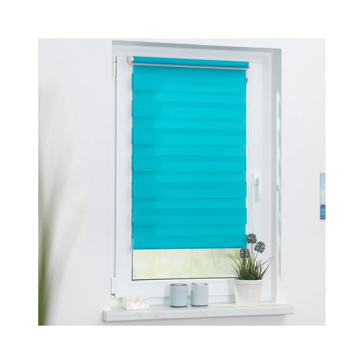 LICHTBLICK Duo Rollo Klemmfix, ohne Bohren, ab 45 x 150 cm - B-Ware