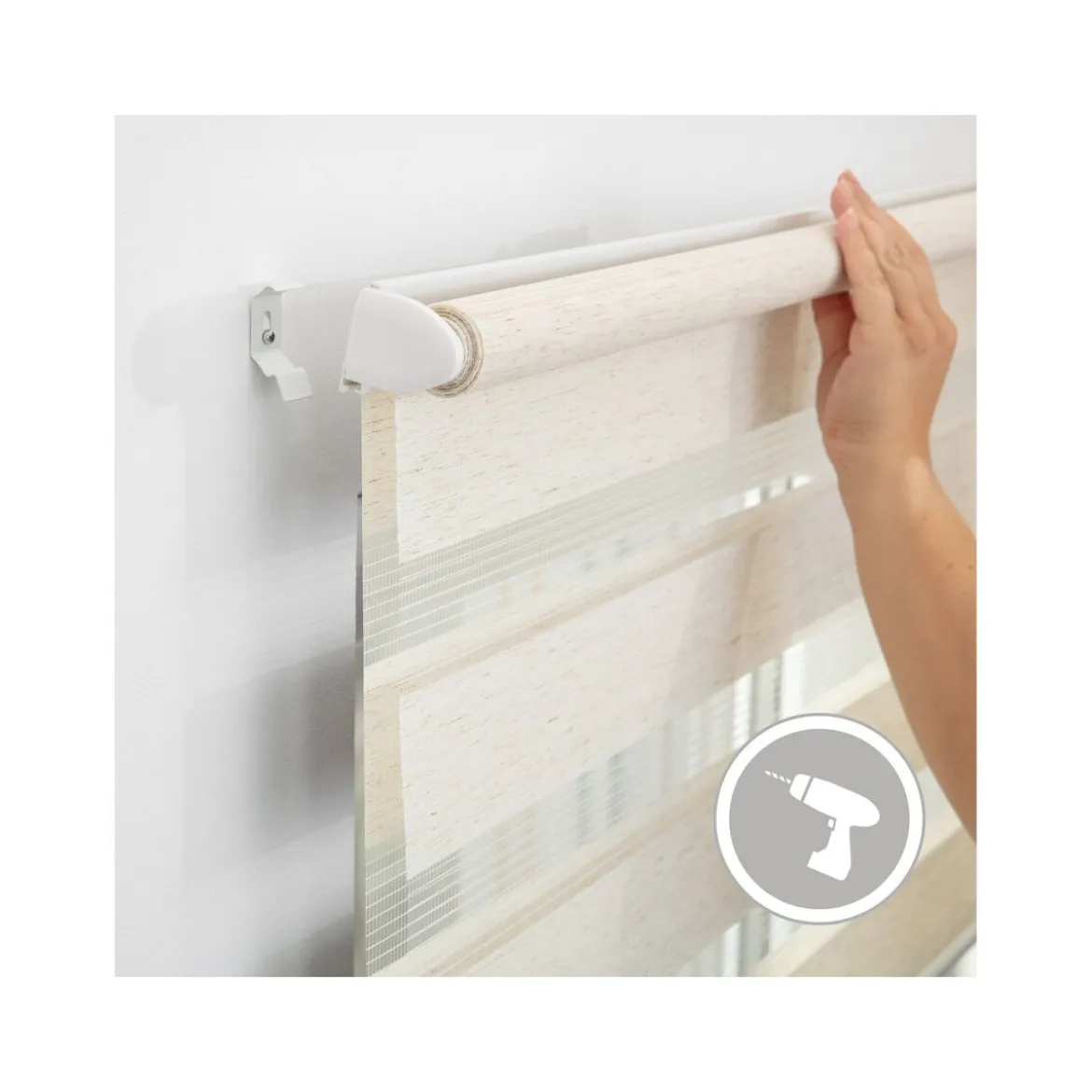 LICHTBLICK Duo Rollo Klemmfix, ohne Bohren, ab 45 x 150 cm - B-Ware