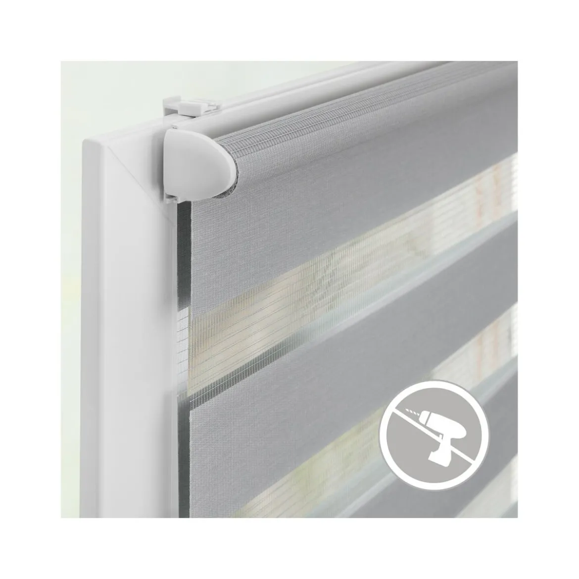 LICHTBLICK Duo Rollo Klemmfix, ohne Bohren, ab 45 x 150 cm - B-Ware