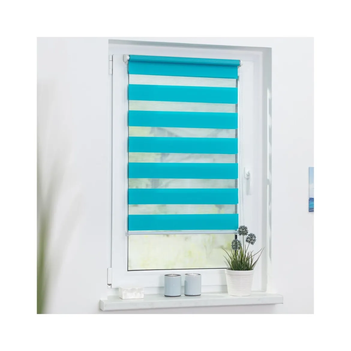 LICHTBLICK Duo Rollo Klemmfix, ohne Bohren, ab 45 x 150 cm - B-Ware