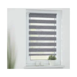 LICHTBLICK Duo Rollo Klemmfix, ohne Bohren, meliert, ab 45 x 150 cm - B-Ware