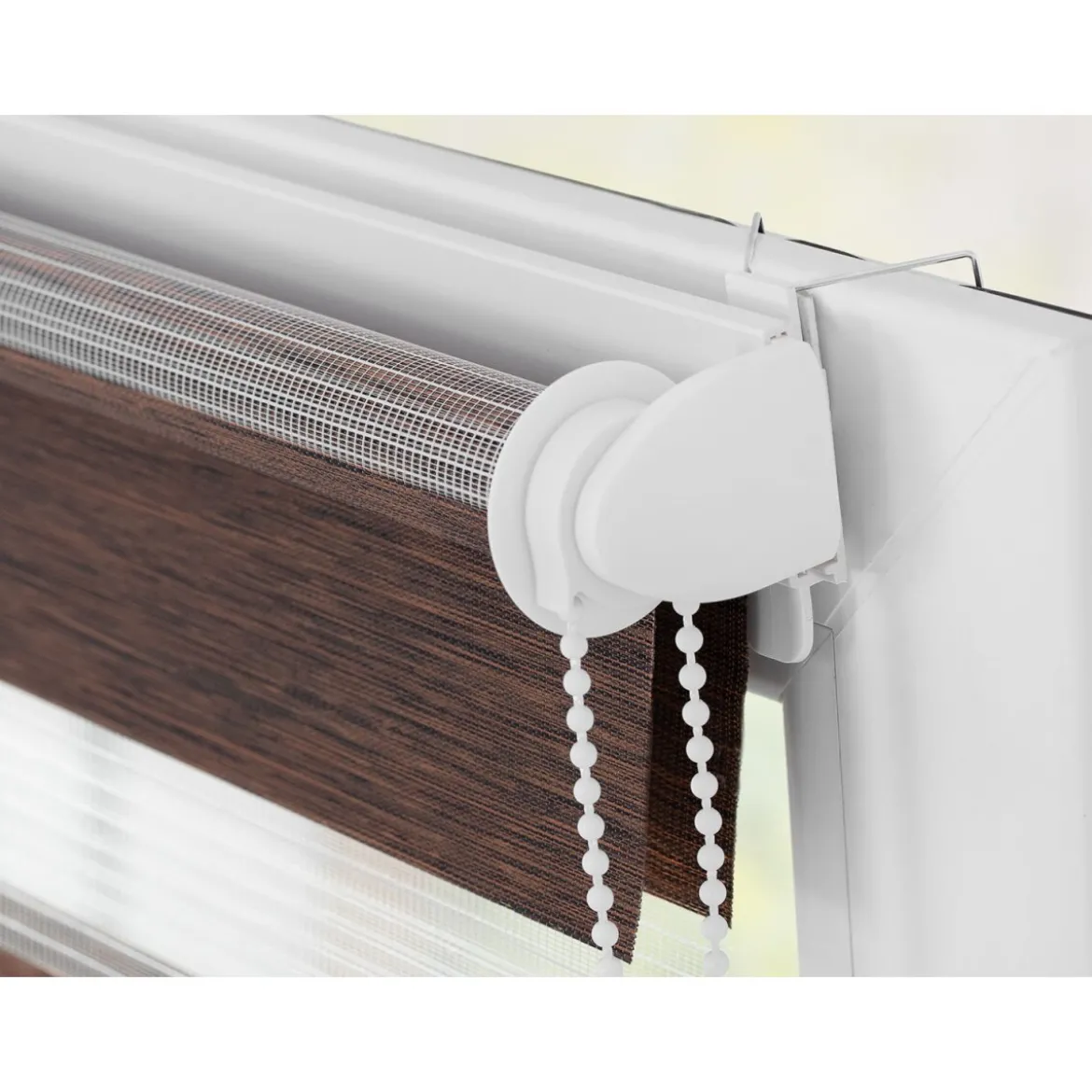 LICHTBLICK Duo Rollo Klemmfix, ohne Bohren, meliert, ab 45 x 150 cm - B-Ware