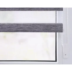 LICHTBLICK Duo Rollo Klemmfix, ohne Bohren, meliert, ab 45 x 150 cm - B-Ware