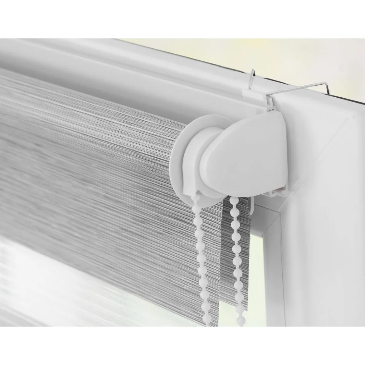 LICHTBLICK Duo Rollo Klemmfix, ohne Bohren, meliert, ab 45 x 150 cm - B-Ware