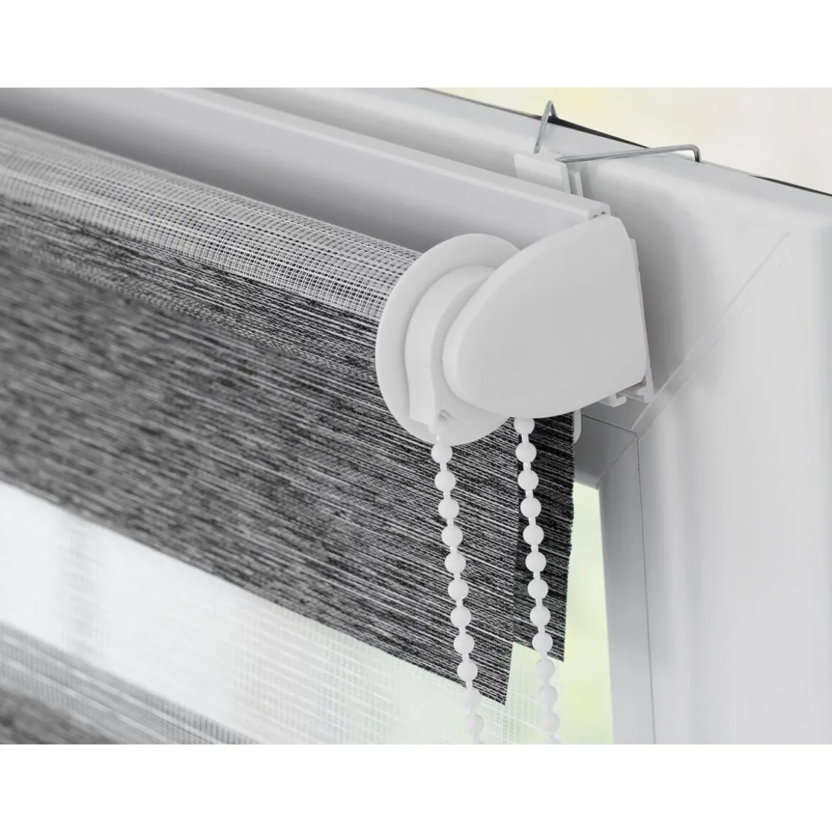 Lichtblick Duo Rollo Klemmfix, ohne Bohren, meliert, go green, ab 45 x 150 cm (45 x 150 cm) - B-Ware sehr gut