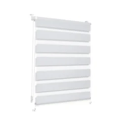 Lichtblick Duo-Rollo Klemmfix, ohne Bohren, verspannt, blickdicht, ab 45 x 150 cm - B-Ware
