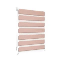 Lichtblick Duo-Rollo Klemmfix, ohne Bohren, verspannt, blickdicht, ab 45 x 150 cm - B-Ware