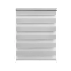 Lichtblick Duo-Rollo Klemmfix, ohne Bohren, verspannt, blickdicht, ab 45 x 150 cm - B-Ware