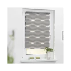Lichtblick Duo Rollo Welle Klemmfix, ohne Bohren, ab 45 x 150 cm - B-Ware