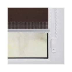 Lichtblick Klemmfix Duo-Rollo, ohne Bohren, 60 x 150 cm, dunkelbraun - B-Ware neuwertig