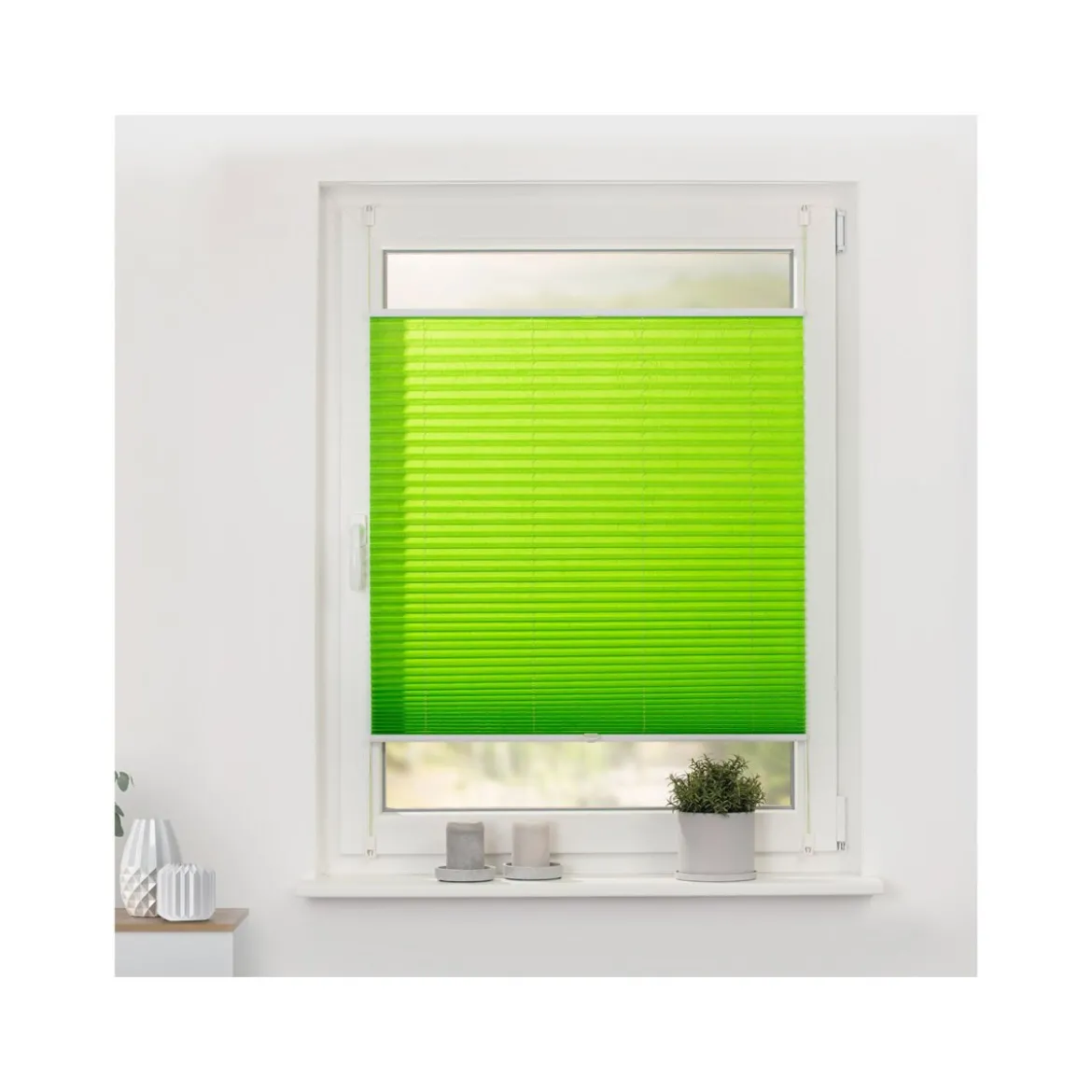 Lichtblick Plissee Klemmfix, ohne Bohren, verspannt, ab 45 x 130 cm - B-Ware