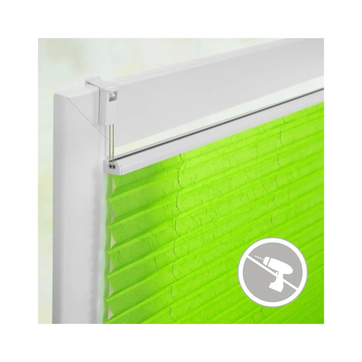 Lichtblick Plissee Klemmfix, ohne Bohren, verspannt, ab 45 x 130 cm - B-Ware