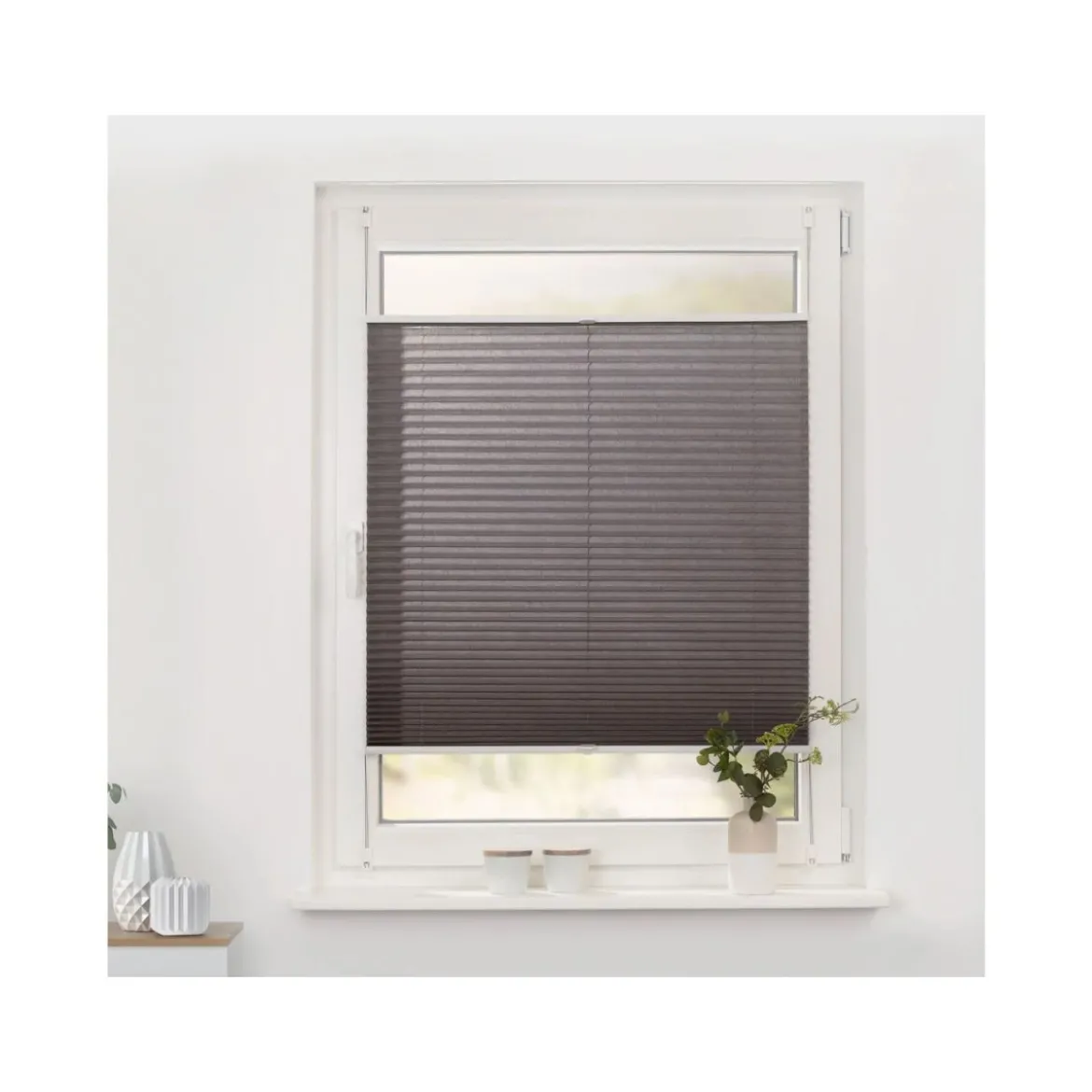 Lichtblick Plissee Klemmfix, ohne Bohren, verspannt, ab 45 x 130 cm - B-Ware