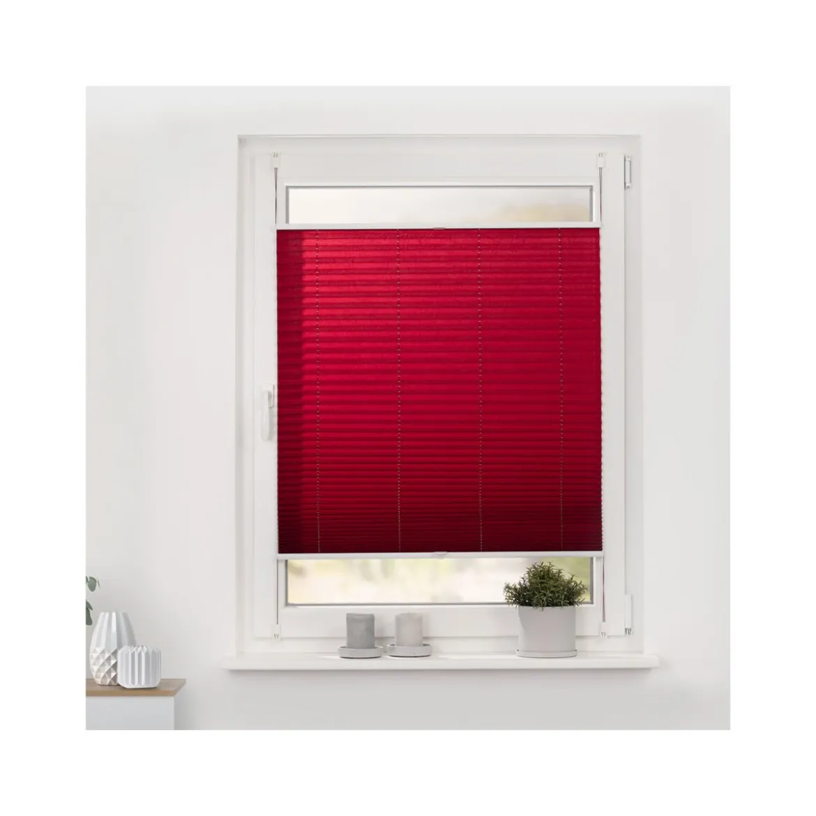 Lichtblick Plissee Klemmfix, ohne Bohren, verspannt, ab 45 x 130 cm - B-Ware
