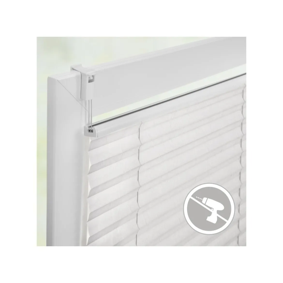 Lichtblick Plissee Klemmfix, ohne Bohren, verspannt, ab 45 x 130 cm - B-Ware
