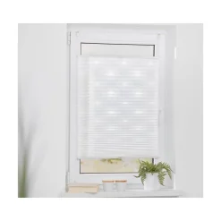 Lichtblick Plissee Klemmfix, ohne Bohren, verspannt, blickdicht, ab 45 x 130 cm - B-Ware