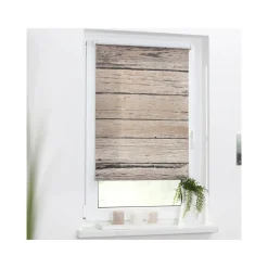 Lichtblick Rollo Klemmfix, ohne Bohren, blickdicht, ab 45 x 150 cm (braun, 60x150 cm) - B-Ware sehr gut