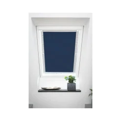 Lichtblick Sonnenschutz Dachfenster »Haftfix«, ohne Bohren, Verdunkelungsfunktion, Blau, 59 cm, 91,5 cm - B-Ware neuwertig