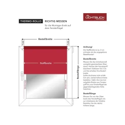 LICHTBLICK Thermo-Rollo Klemmfix, ohne Bohren, ab 45 x 150 cm - B-Ware