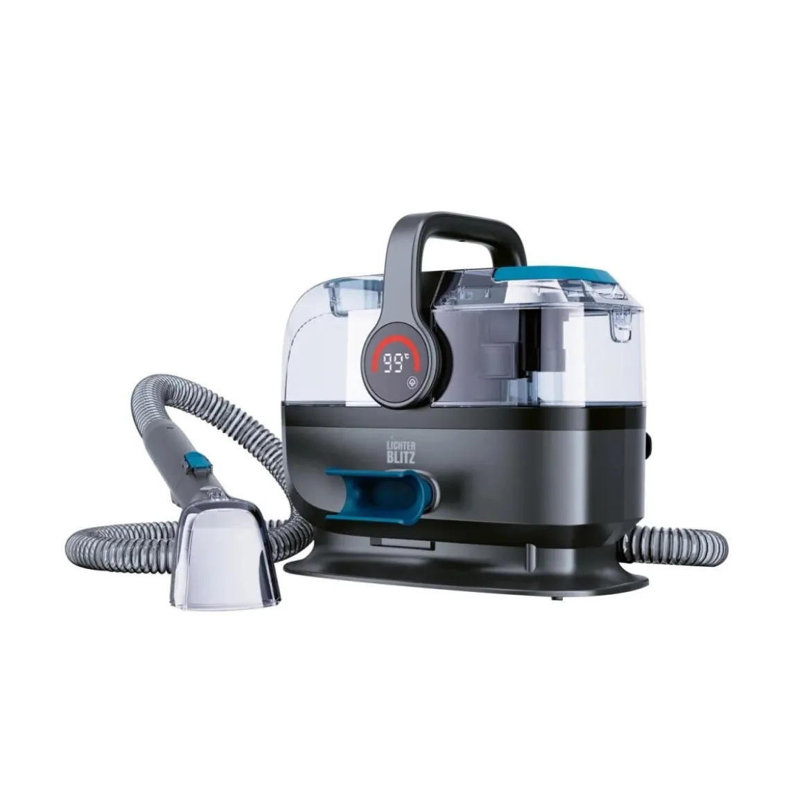 Lichterblitz Polster und Teppichreiniger, 1800 W, grau/blau - B-Ware neuwertig