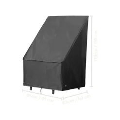 LIVARNO® Abdeckung für Gartenmöbel, Auflagen, Grillgeräte (Stapelstuhl Abdeckhaube) - B-Ware neuwertig