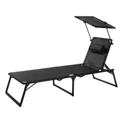 LIVARNO® Alu-Dreibeinliege »Houston«, schwarz - B-Ware