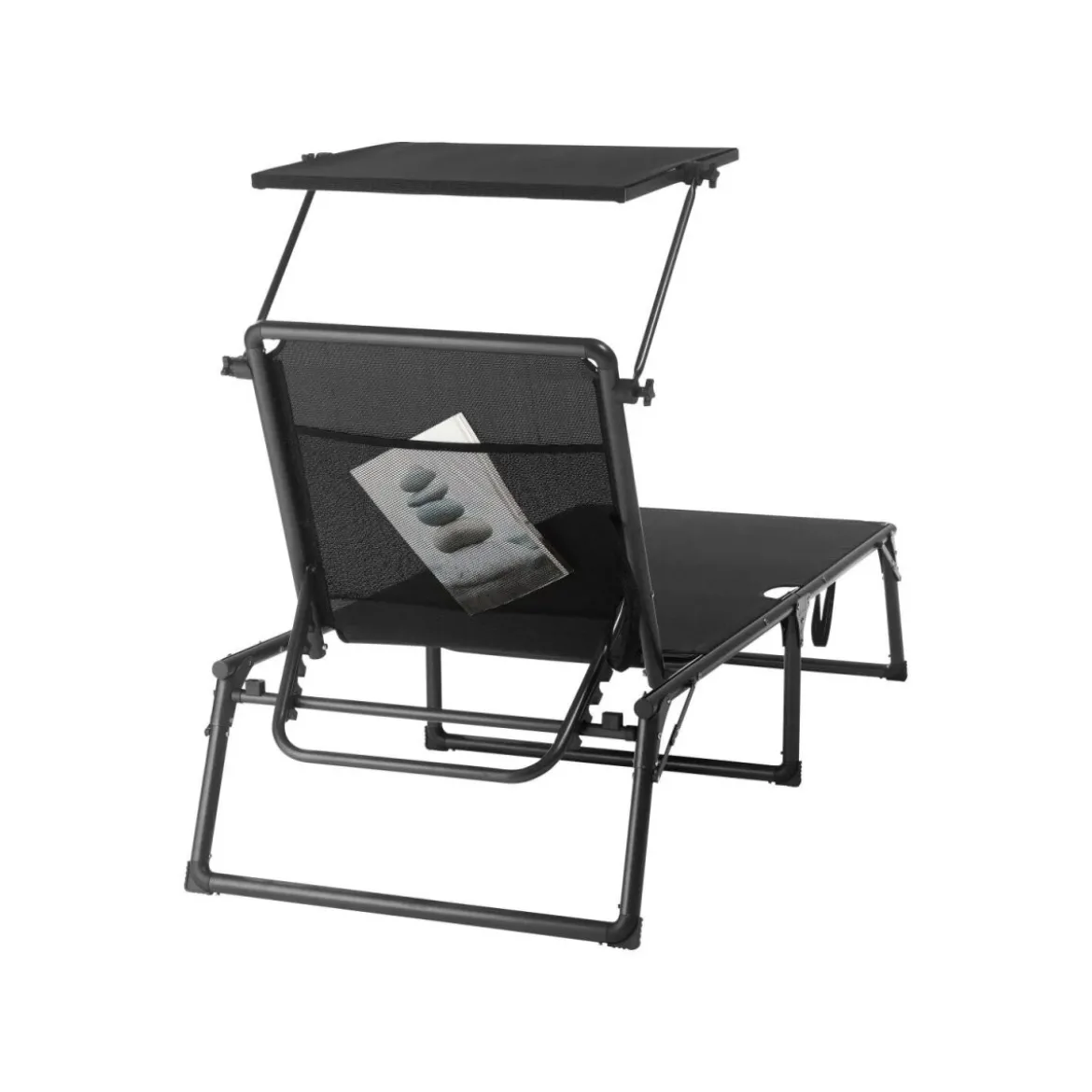 LIVARNO® Alu-Dreibeinliege »Houston«, schwarz - B-Ware