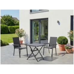 LIVARNO® Alu-Glastisch »Houston / Toronto«, 70 x 70 x 70 cm - B-Ware