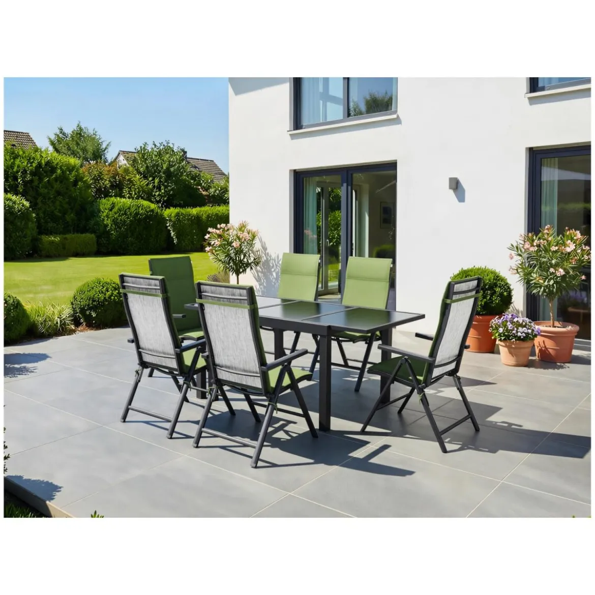 LIVARNO® Alu-Klappsessel »Houston« hellgrau-meliert, 2 Stück - B-Ware