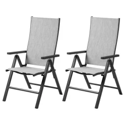 LIVARNO® Alu-Klappsessel »Houston« hellgrau-meliert, 2 Stück - B-Ware